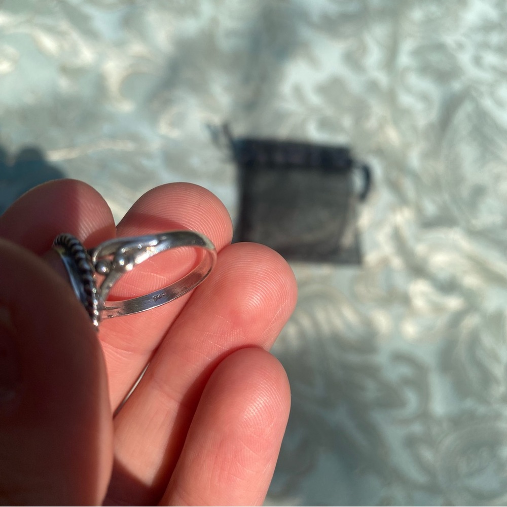 Sterling Silver Moon Stone Ring - image 4